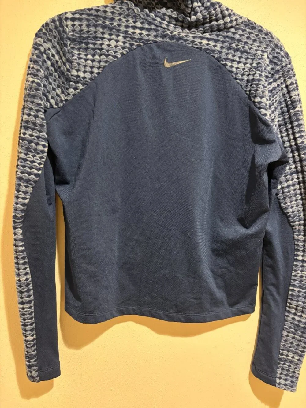 Nike Pro Hyperwarm Training Pullover Turtleneck Top Navy Blue